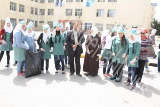 رئيس الجمعية الأردنية لحماية البيئة يرعى فعالية حملة بيئية في مدرسة اليرموك ( صور )